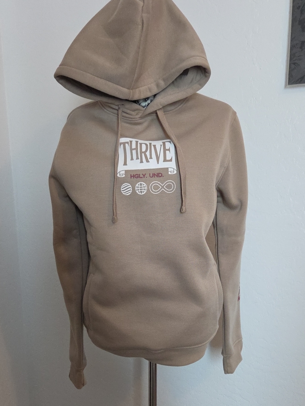 Thrive Pullover Hoodie Sweatshirt - Taupe